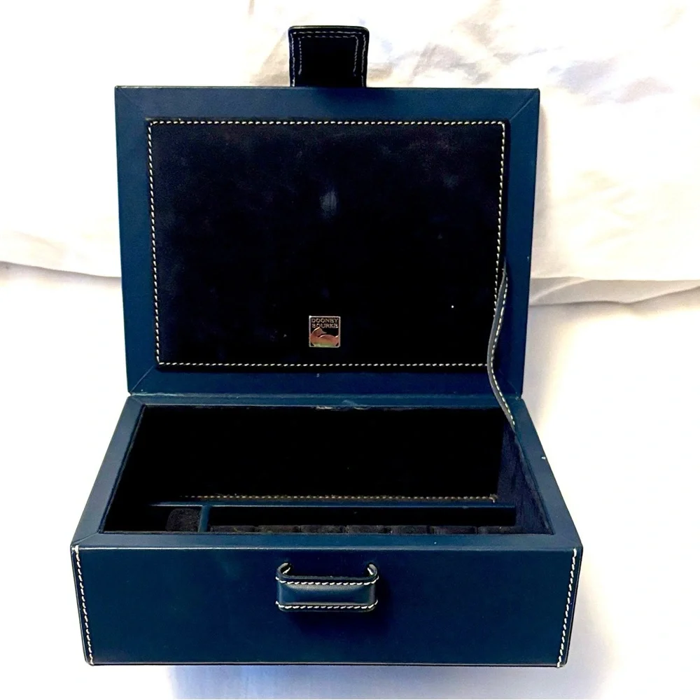 Dooney & Bourke Black and Navy Clutch